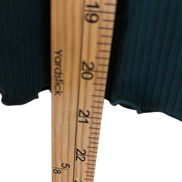 Juicy Couture Sleepwear Ribbed Tee Green Rhinestone Short Sleeve Size Medium - Picture 7 of 8